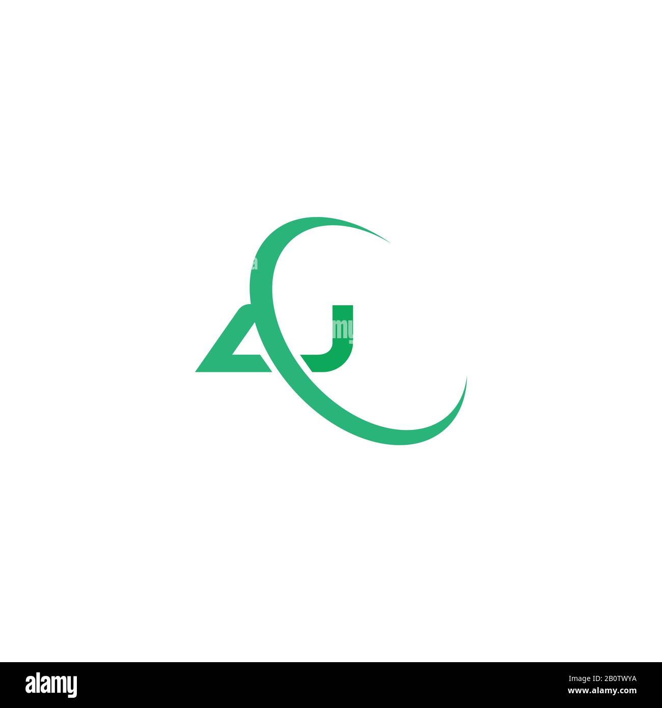 Initial letter aj or ja logo design template Stock Vector Image & Art ...