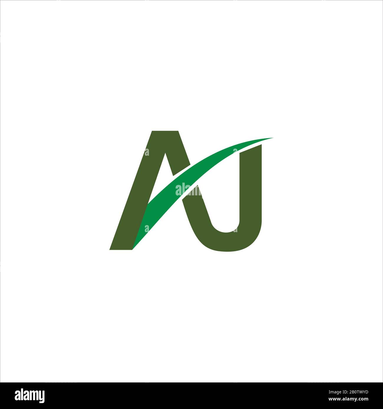 Initial letter aj or ja logo design template Stock Vector Image & Art ...