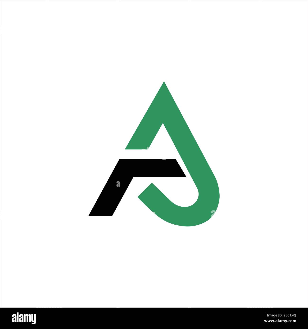 Initial letter aj or ja logo design template Stock Vector Image & Art ...