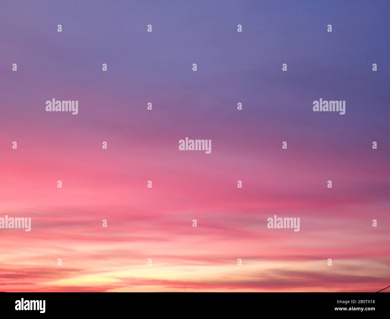 Beautiful dramatic sunset sky with orange colored clouds Stock Photo ...