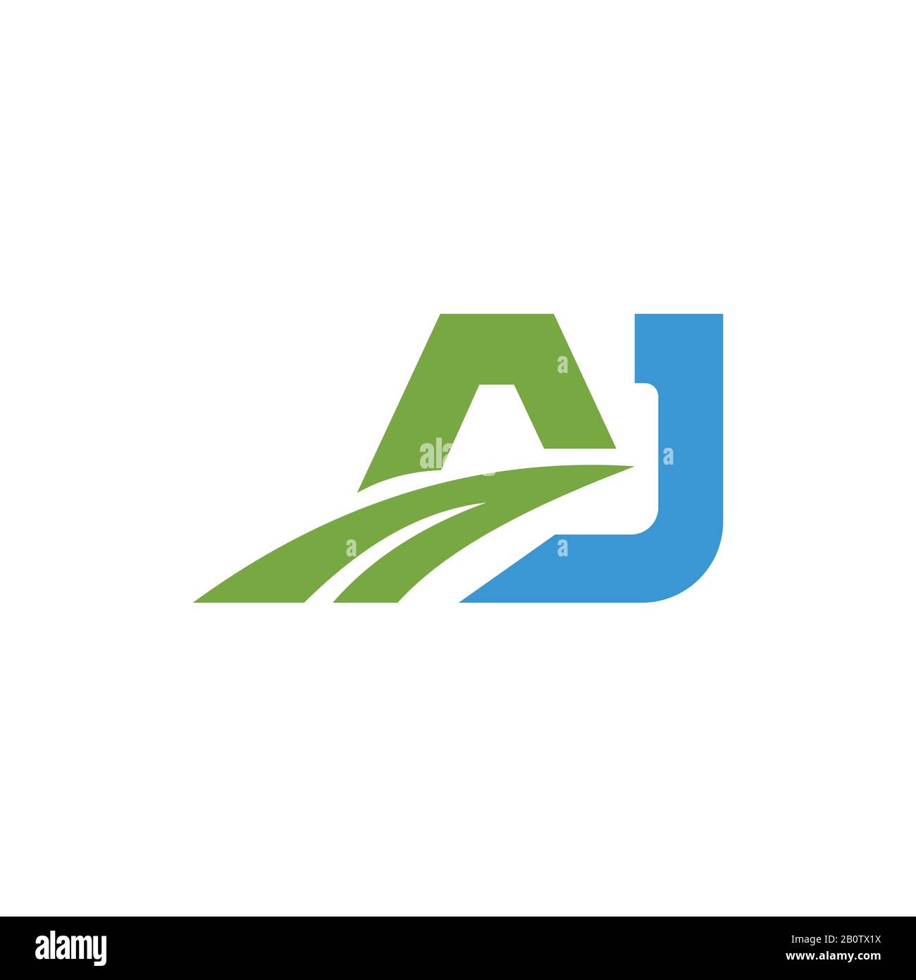 Initial letter aj or ja logo design template Stock Vector Image & Art ...