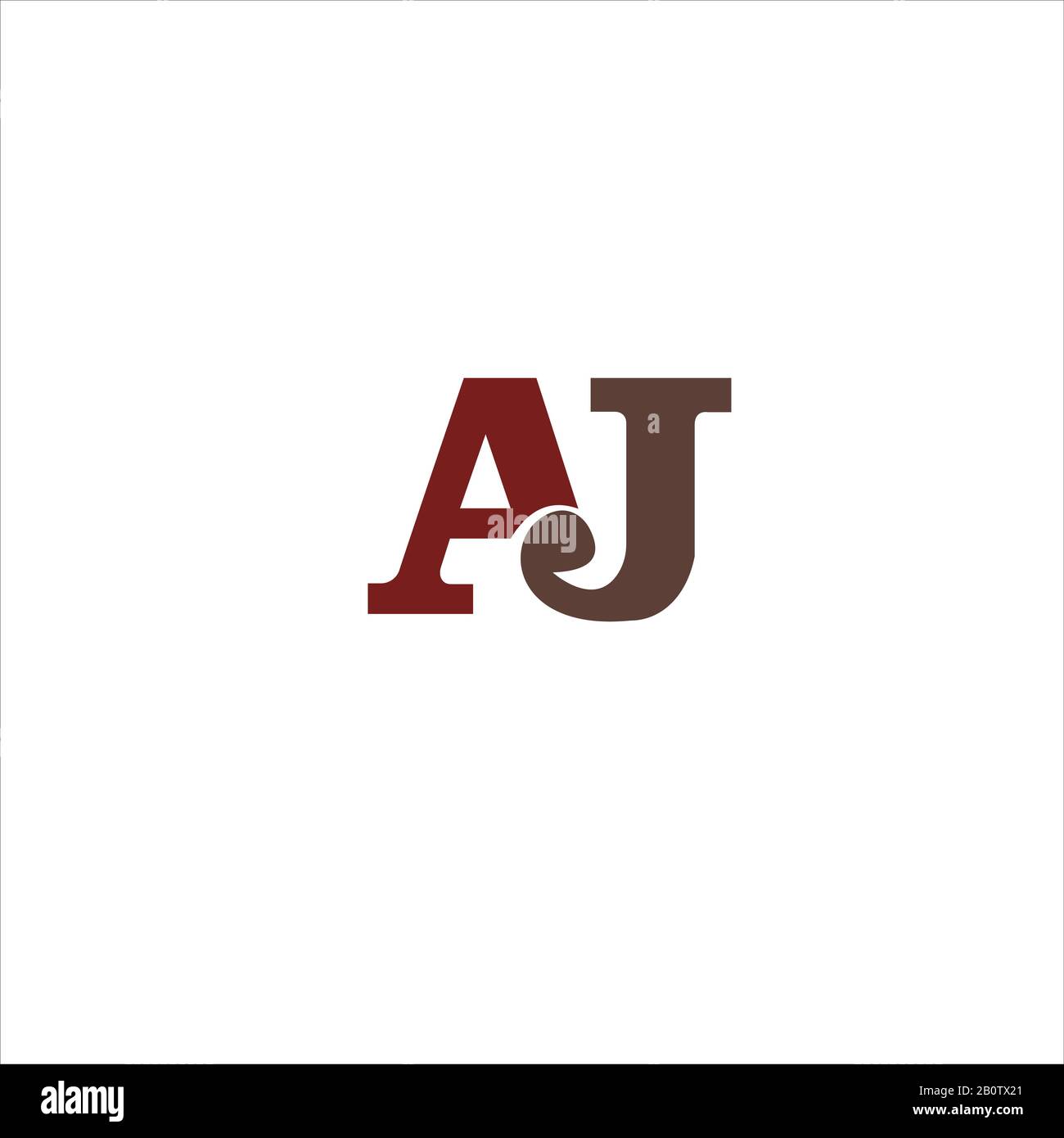 Initial letter aj or ja logo design template Stock Vector Image & Art ...