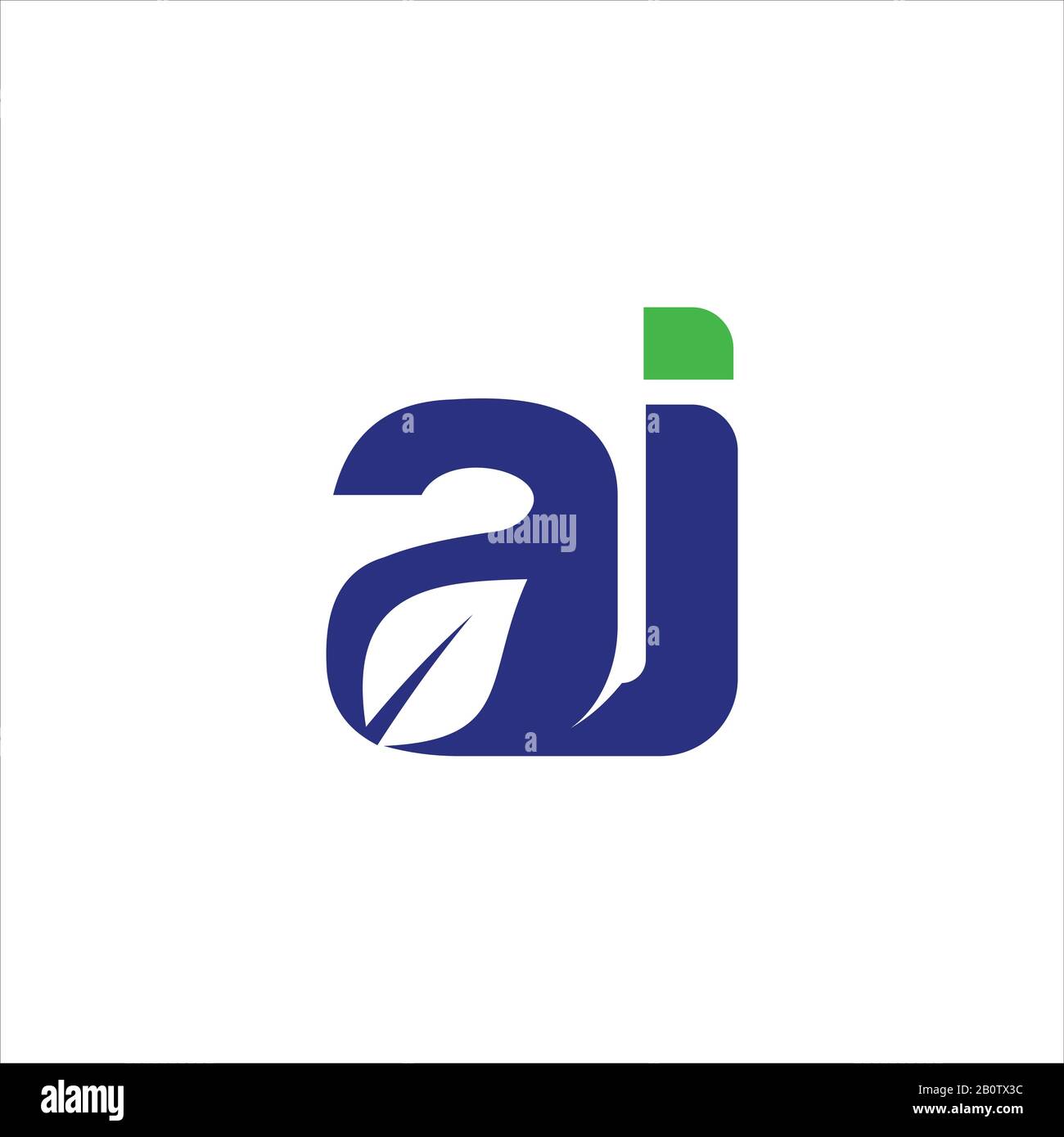 Initial letter aj or ja logo design template Stock Vector Image & Art ...