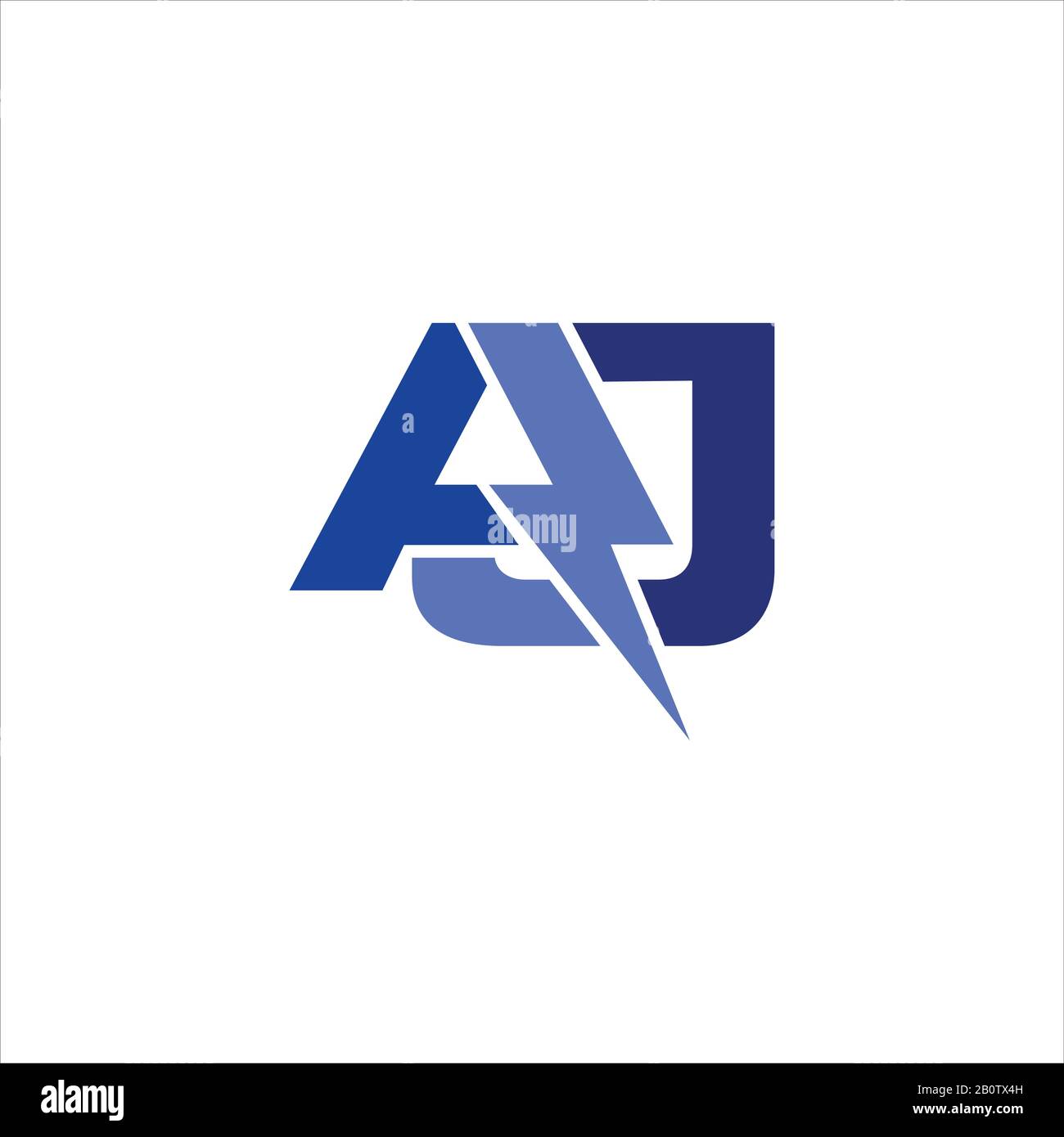 Initial letter aj or ja logo design template Stock Vector Image & Art ...