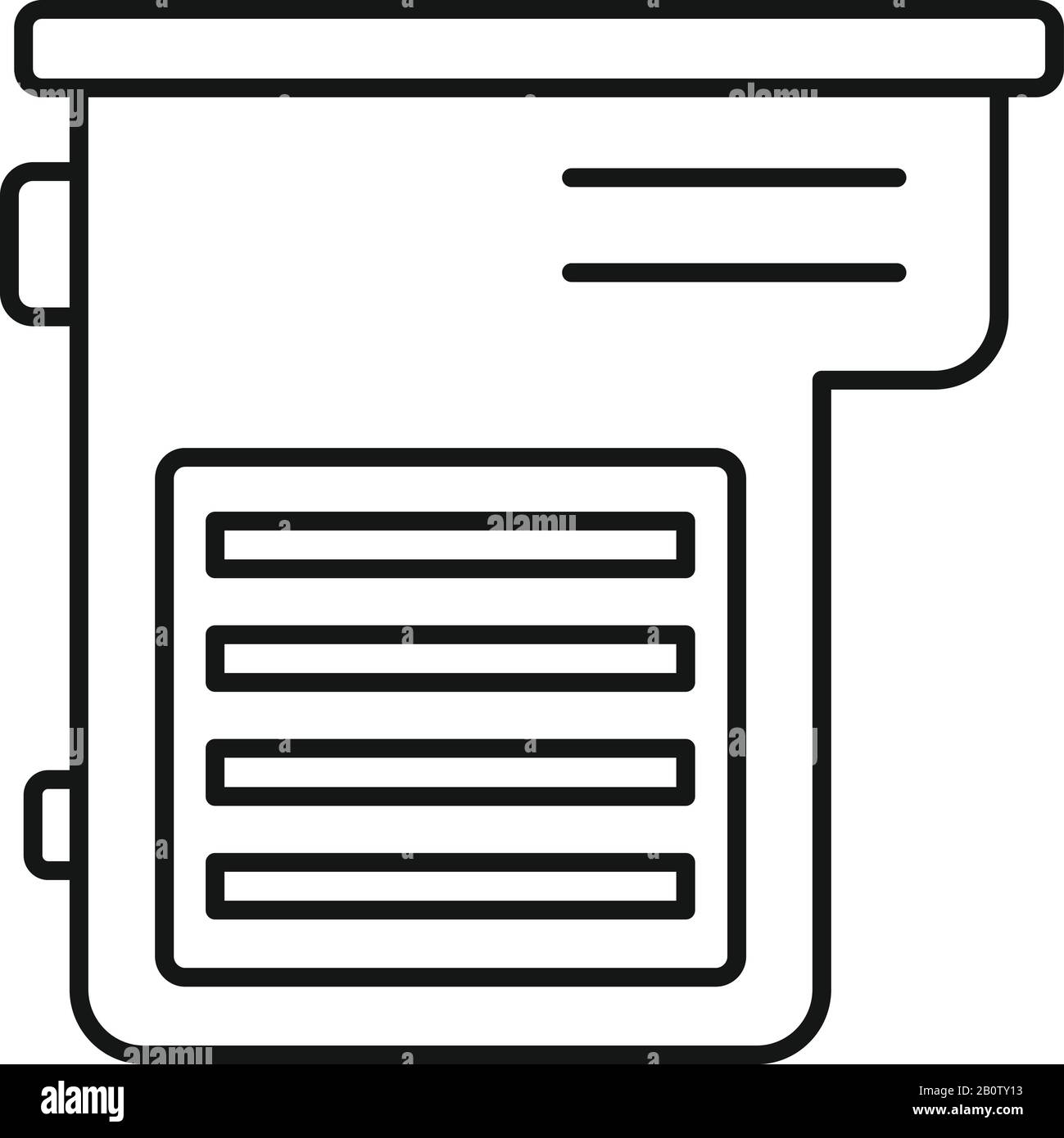 Factory cartridge icon. Outline factory cartridge vector icon for web ...