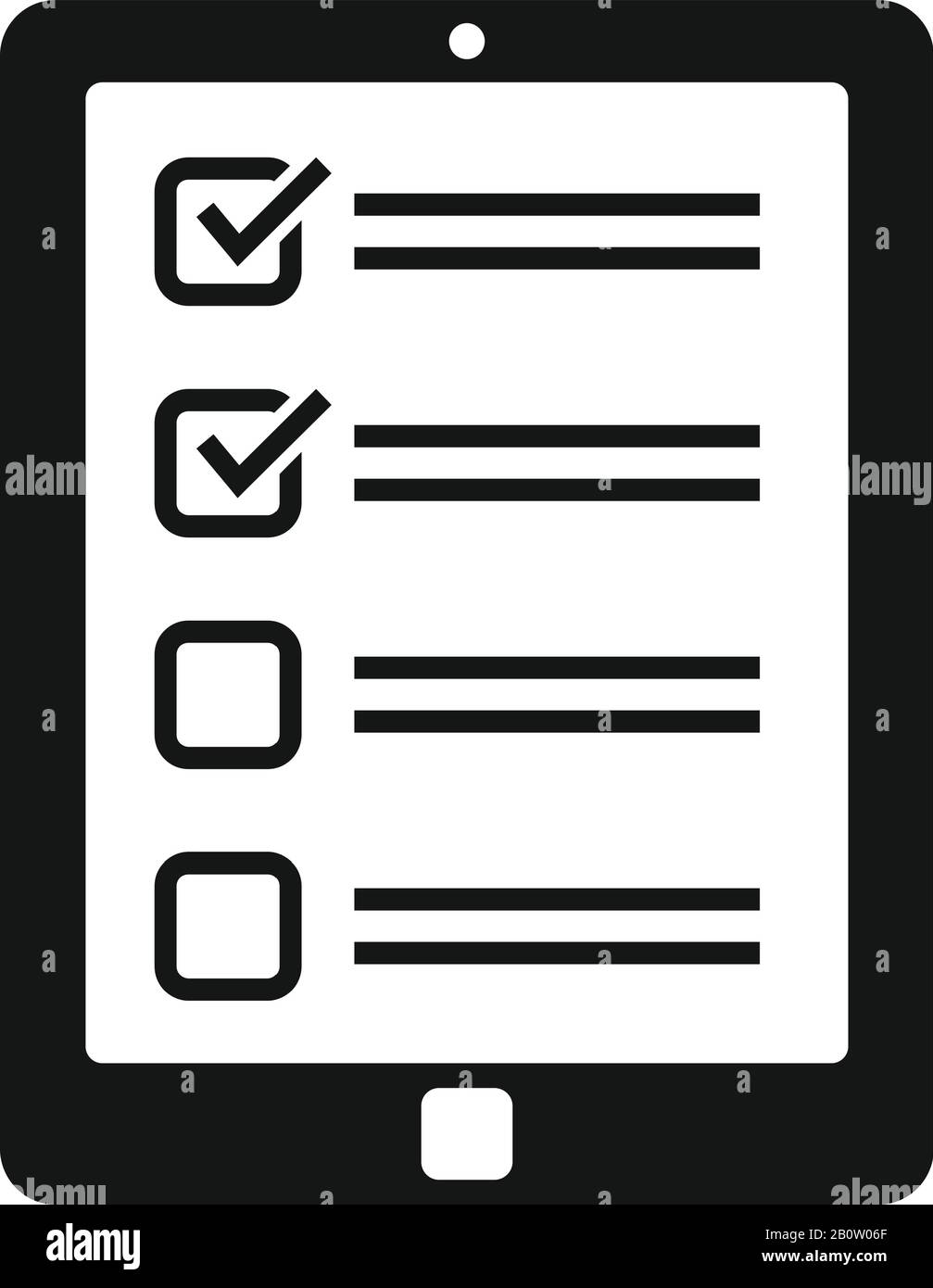Inventory tablet icon. Simple illustration of inventory tablet vector