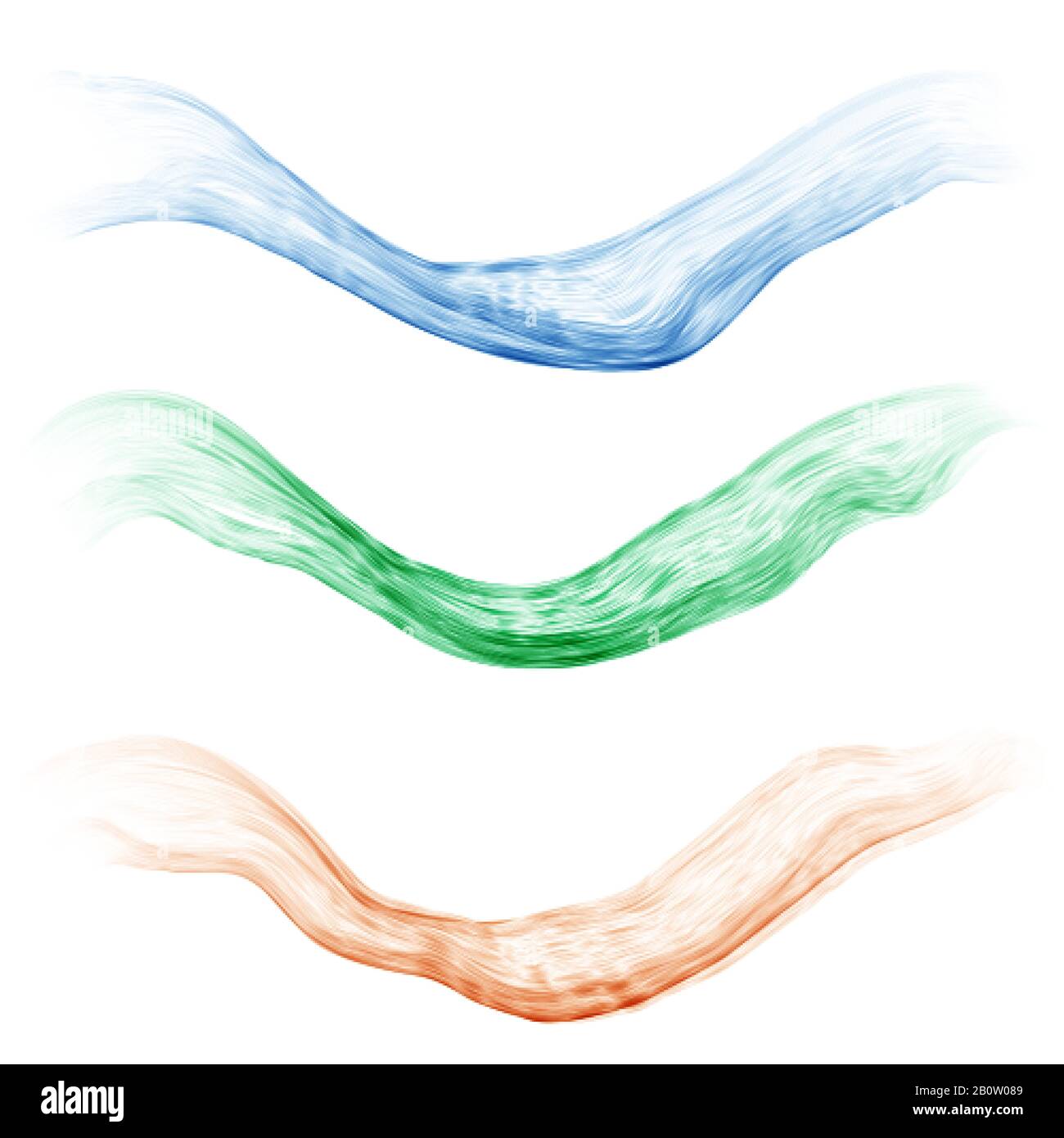 Set of multicolored waves Vector wave colorful Stock Vector