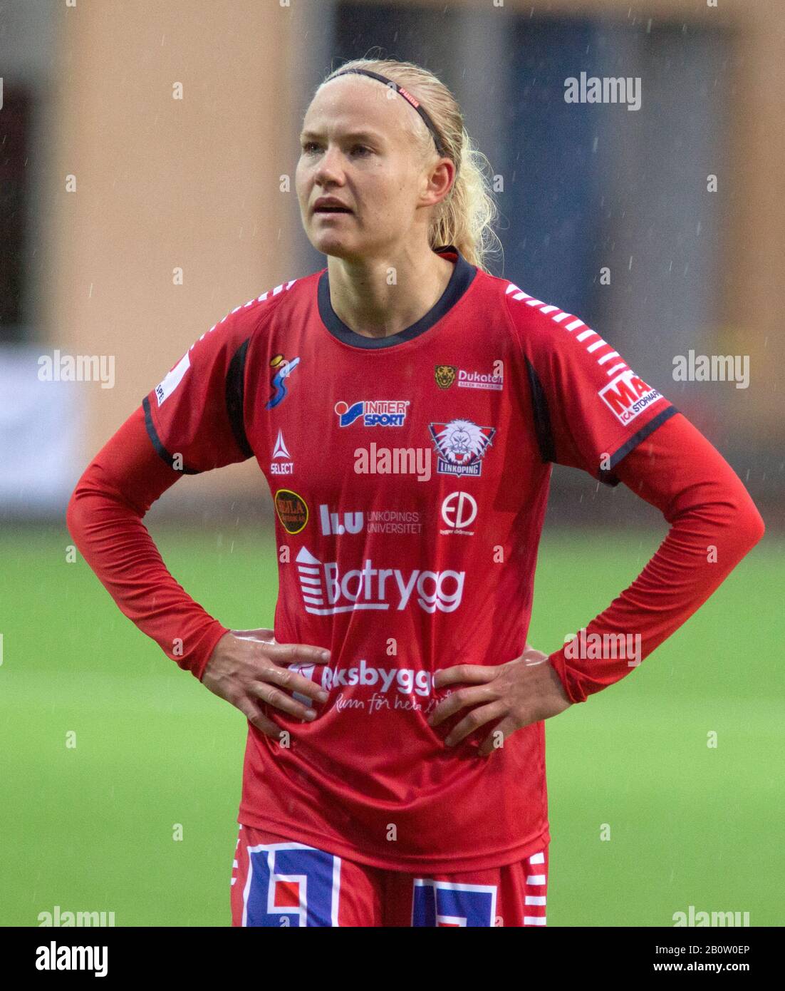 PERNILLE HARDER Danish professional female football player in VFL Wolfsburg and Denmark National team Stock Photo