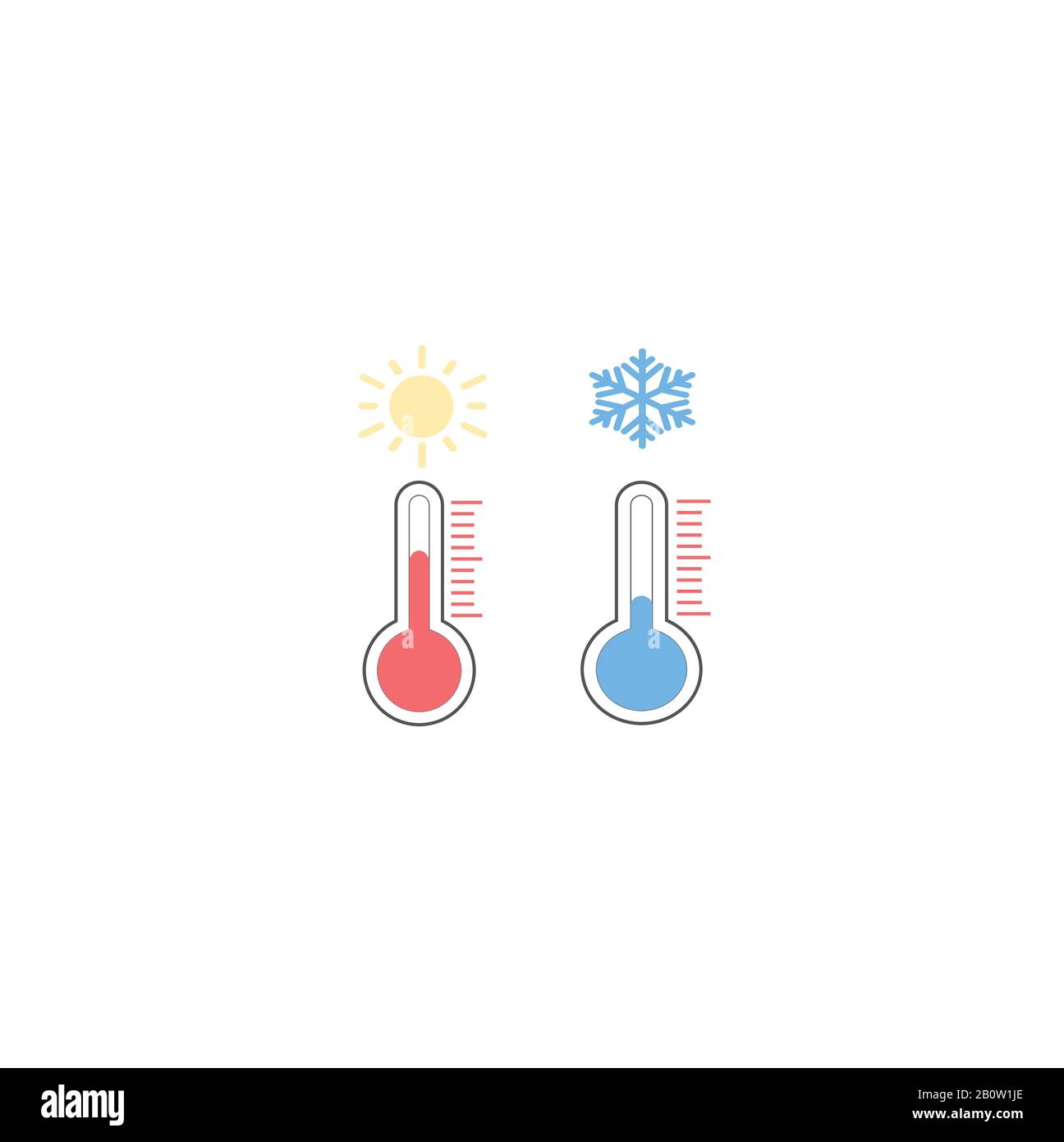 https://c8.alamy.com/comp/2B0W1JE/vector-collection-of-flat-weather-forecast-icons-thermometers-warm-temperature-and-cold-temperature-2B0W1JE.jpg