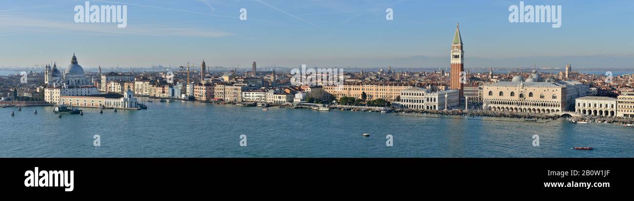 Venice landscape, UNESCO World Heritage Site - Veneto, Italy, Europe Stock Photo