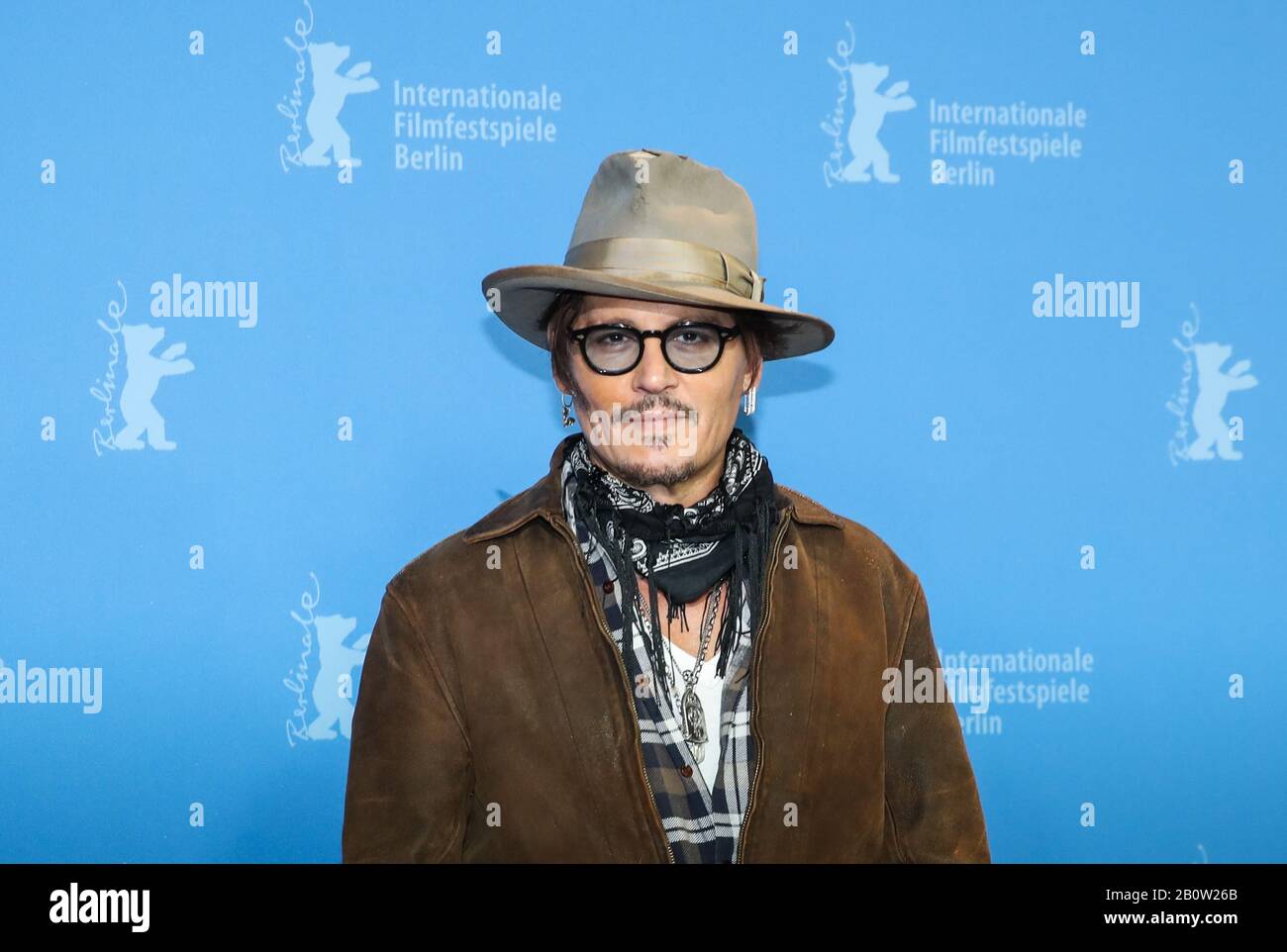 (200221) -- BERLIN, Feb. 21, 2020 (Xinhua) -- Actor Johnny Depp of film ...