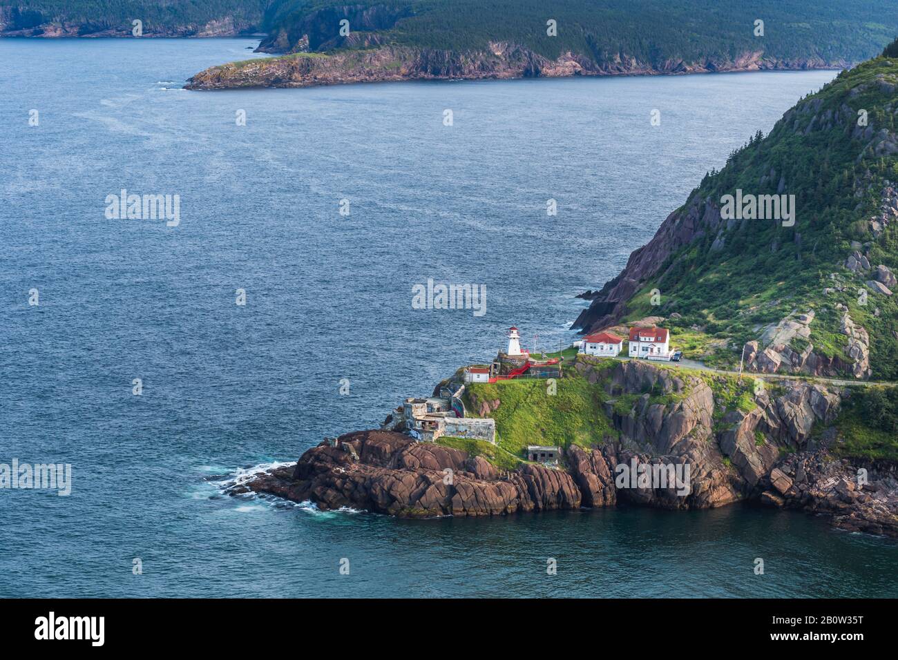 Fort Amherst Lighthouse, near St Johns, Newfoundland, Canada Stock Photo