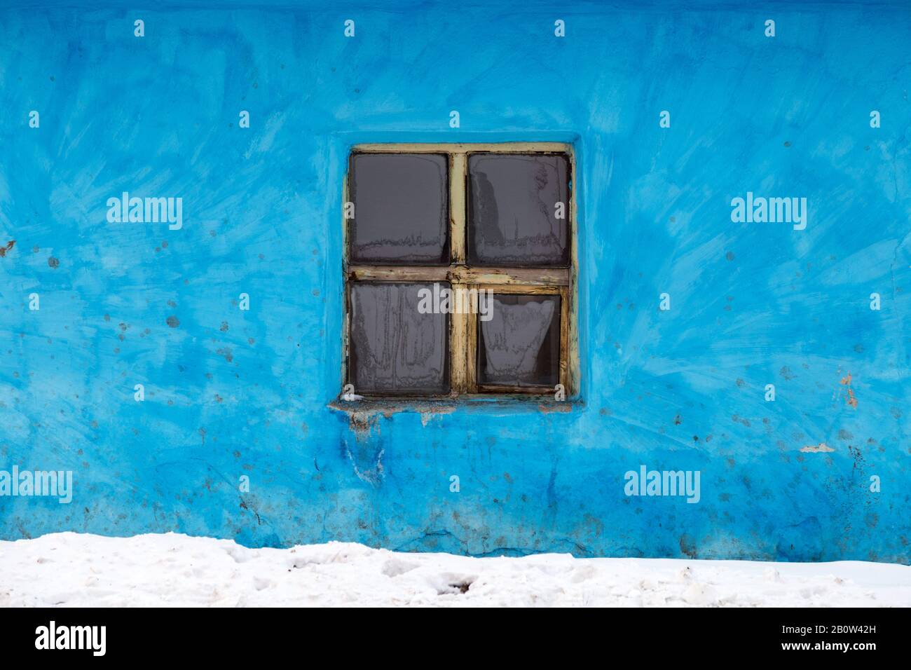 The wall of a village house in Kars, Turkey Stock Photo Alamy