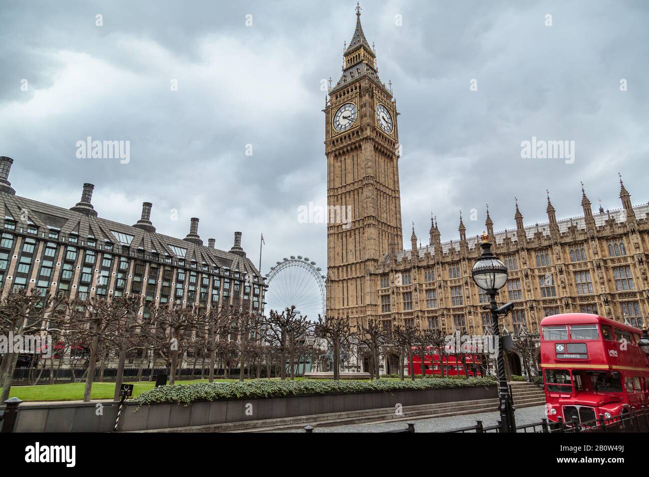 Big Ben & Houses of Parliament Westminster London Stock Photo