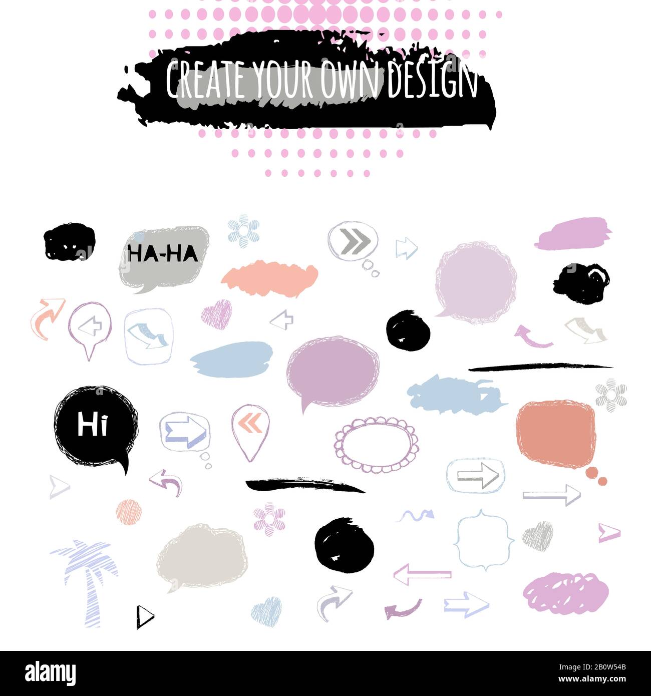 Speech bubble blank social Stock Vector Images Alamy