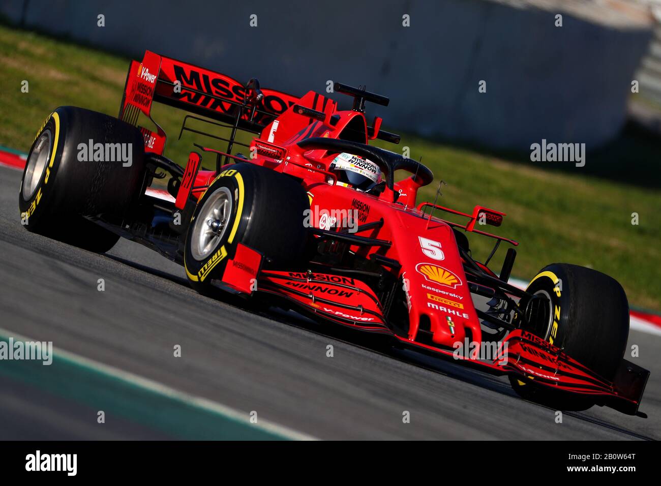 Barcelona, Spain. 21st Feb, 2020. #05 Sebastian Vettel, Scuderia Ferrari. Formula 1 World championship 2020, Winter testing days #1 2020 Barcelona, 21-02-2020 Photo Federico Basile/Insidefoto Credit: insidefoto srl/Alamy Live News Stock Photo