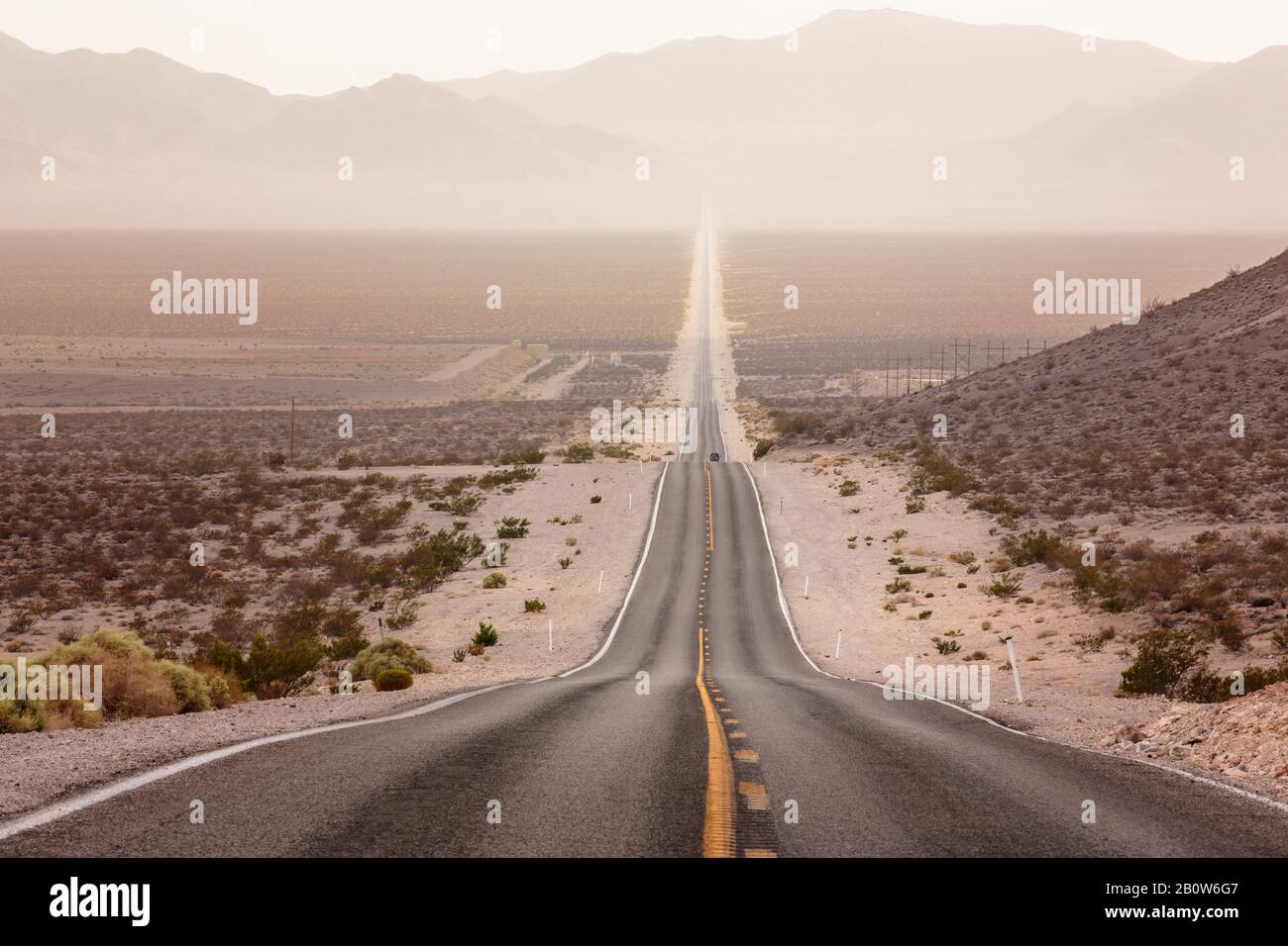 The Road to Death Valley Stock Photo