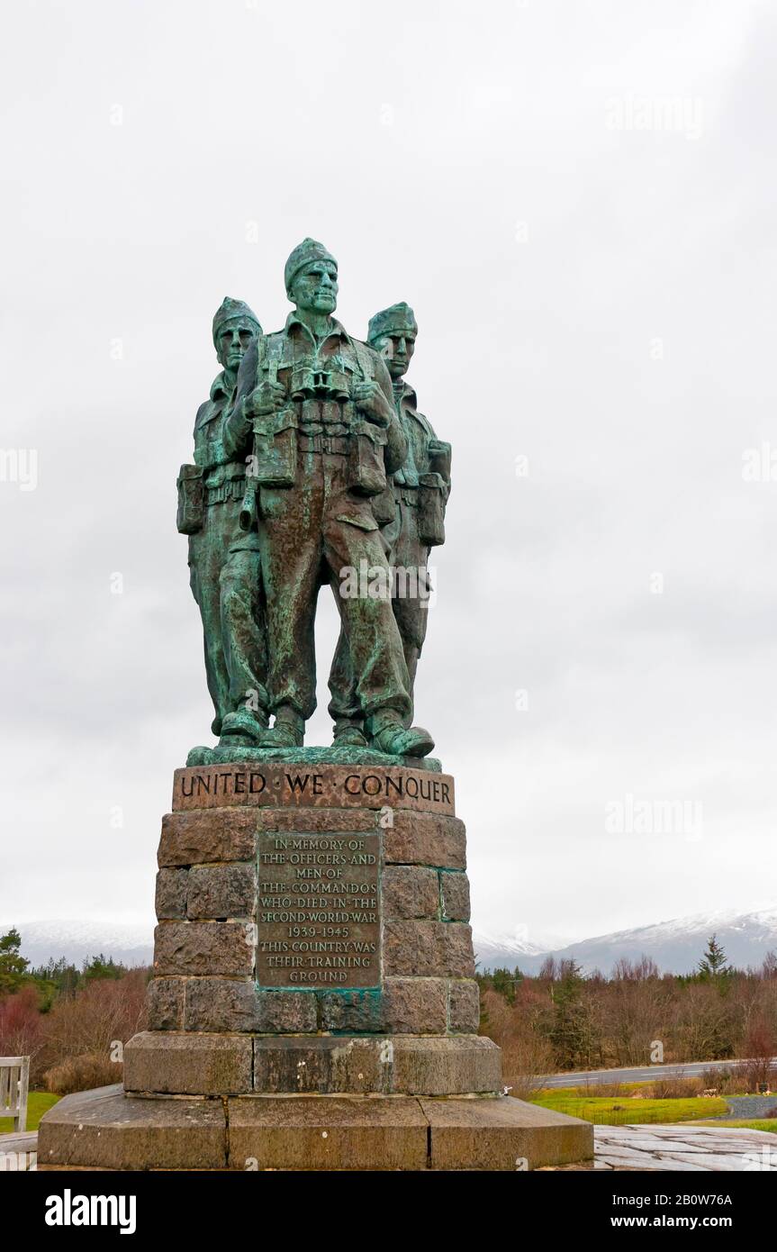 Commando Memorial, Spean Bridge, Highlands, Scotland Stock Photo - Alamy