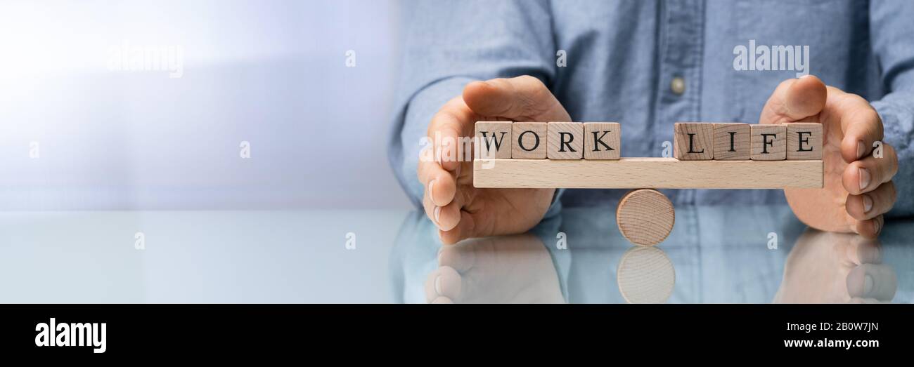 Concept work life balance men hi-res stock photography and images - Alamy