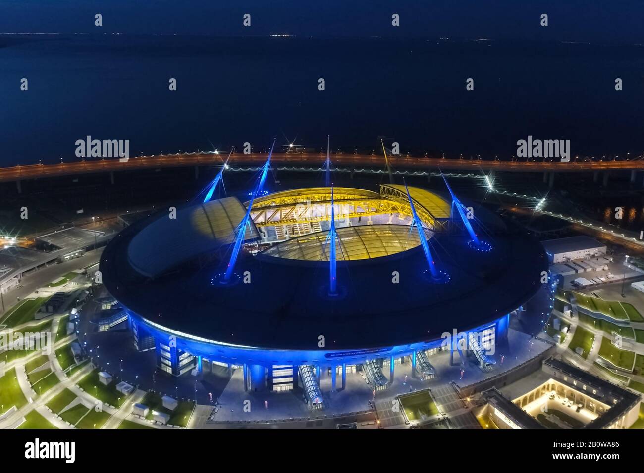 Saint petersburg stadium aerial hi-res stock photography and images - Alamy