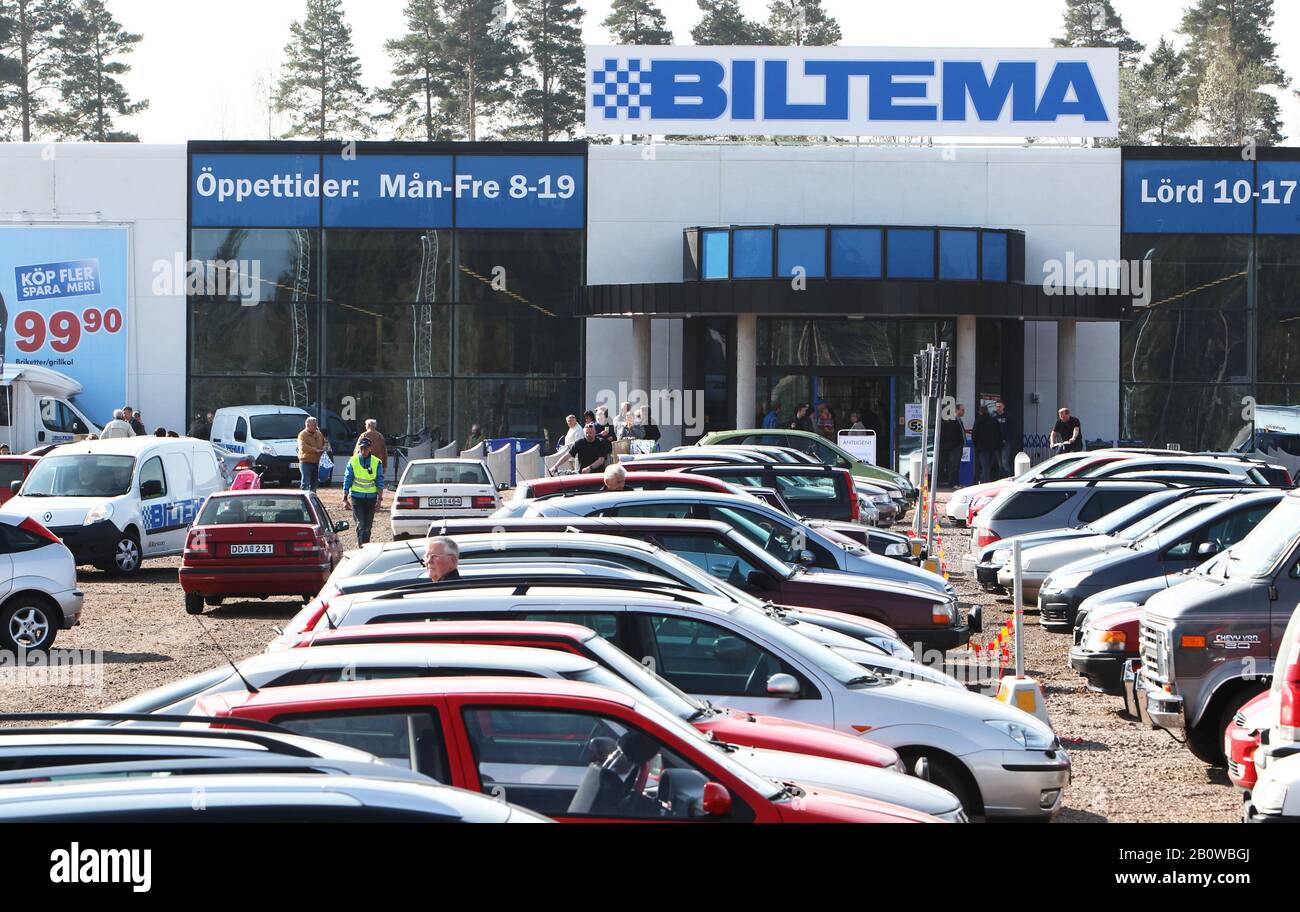 Opening of new Biltema store. Biltema is a Swedish chain of  restaurants/retail stores, specialising in