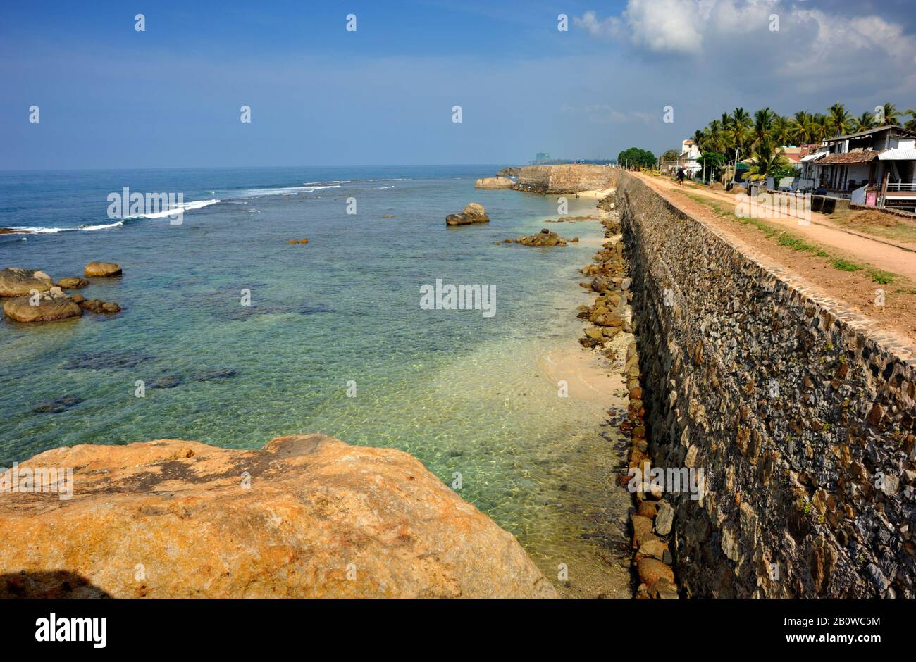 Sri Lanka, Galle, fort, ramparts Stock Photo