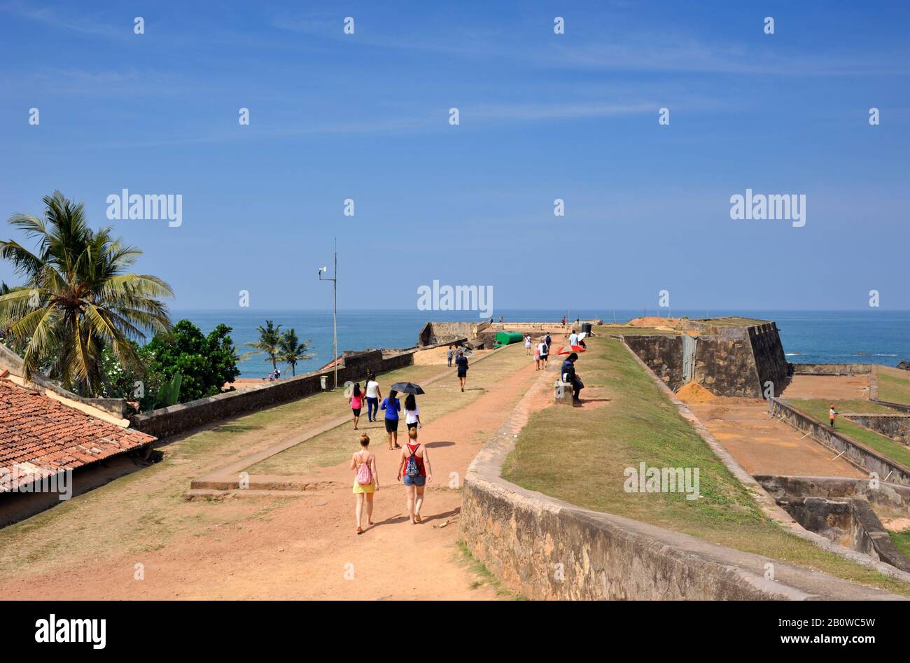 Sri Lanka, Galle, fort, ramparts Stock Photo