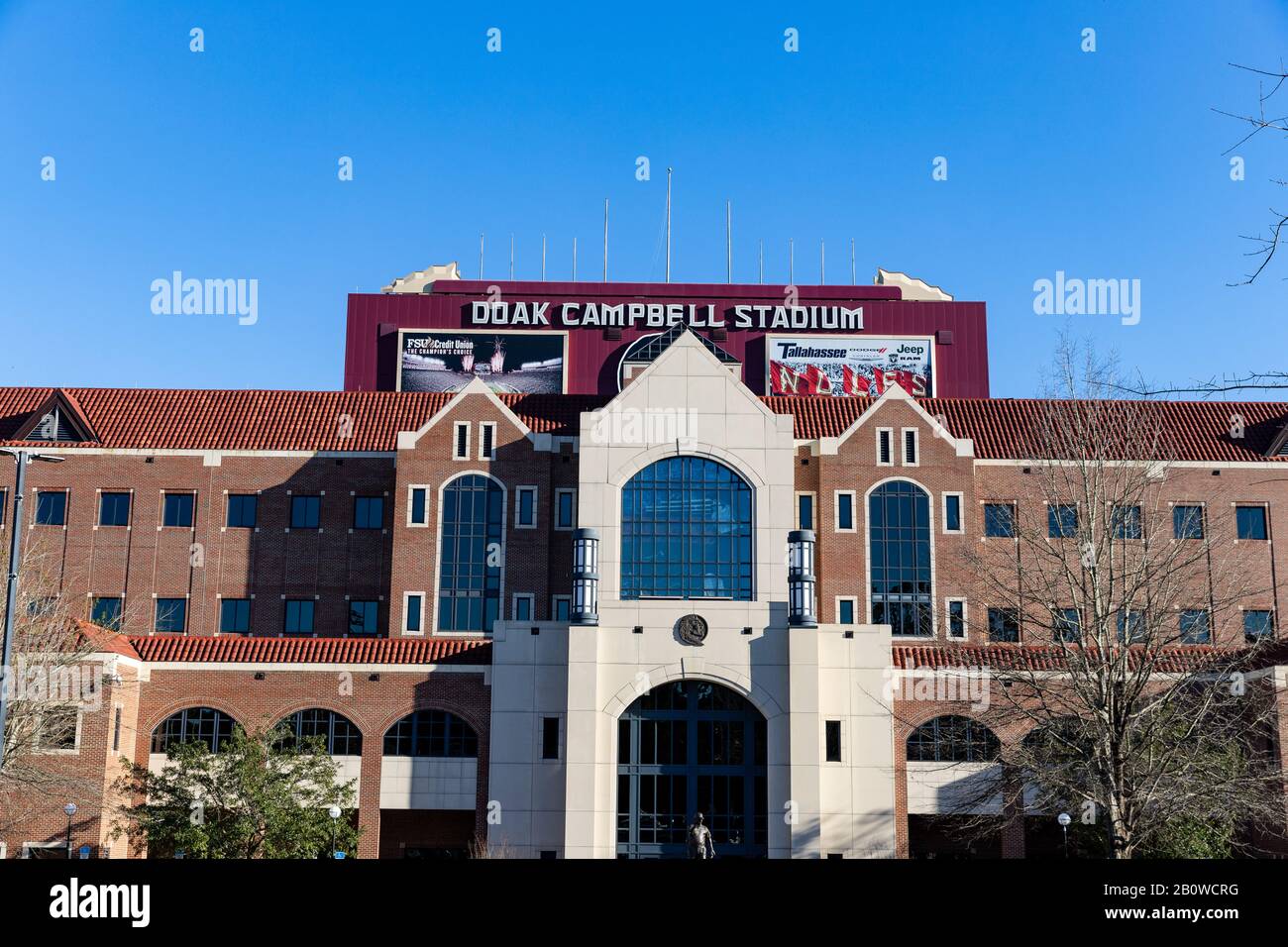 Tallahassee, FL / USA - February 15, 2020: Doak Campbell Stadium, home of Florida State University Football Stock Photo