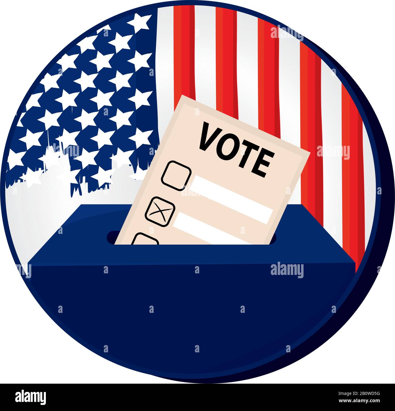 American election button art hi-res stock photography and images - Alamy
