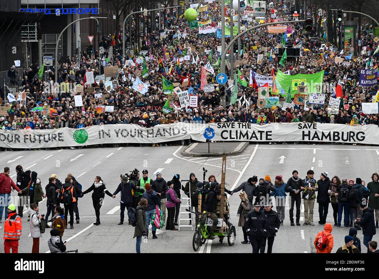 GERMANY, Hamburg city, Fridays for future movement, Save the Climate ...