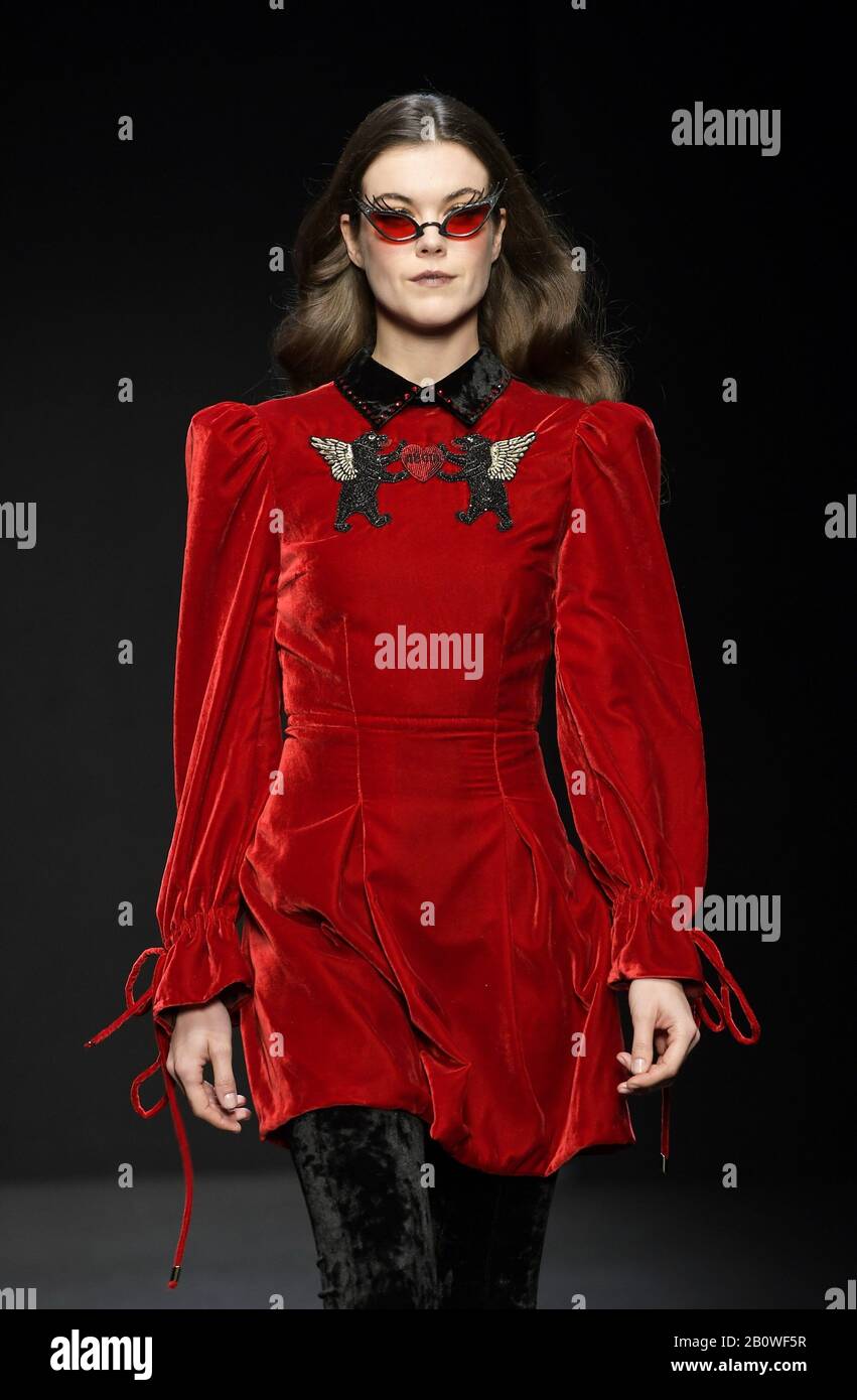 Milan, Italy. 21st Feb, 2020. Milan, Italy MILAN FASHION WEEK woman ...