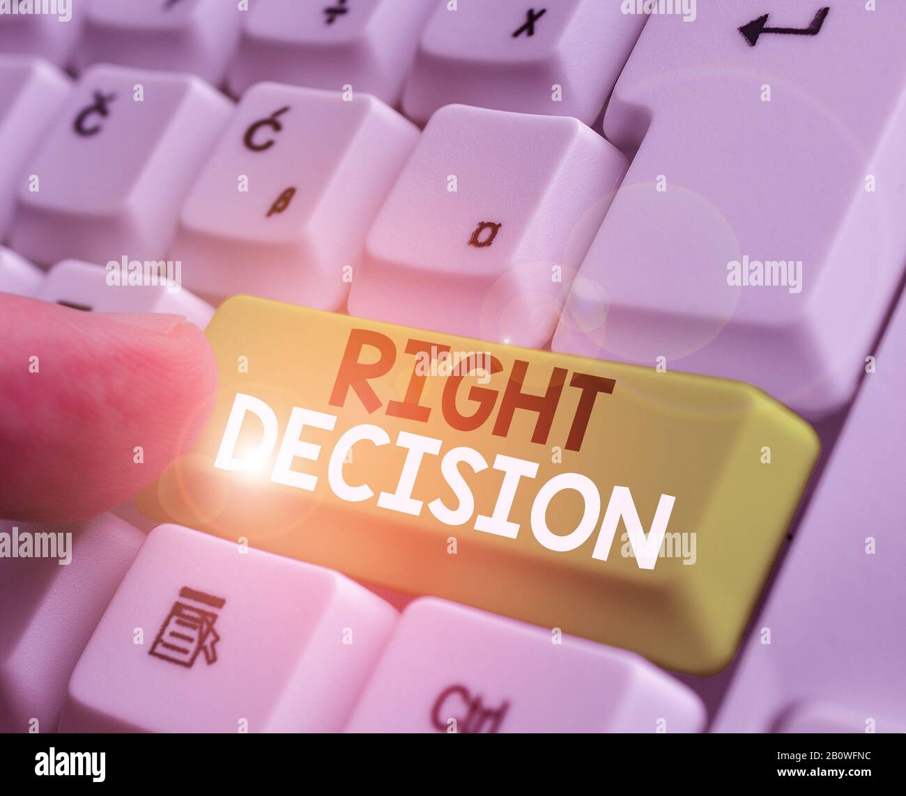 Conceptual hand writing showing Right Decision. Concept meaning making ...