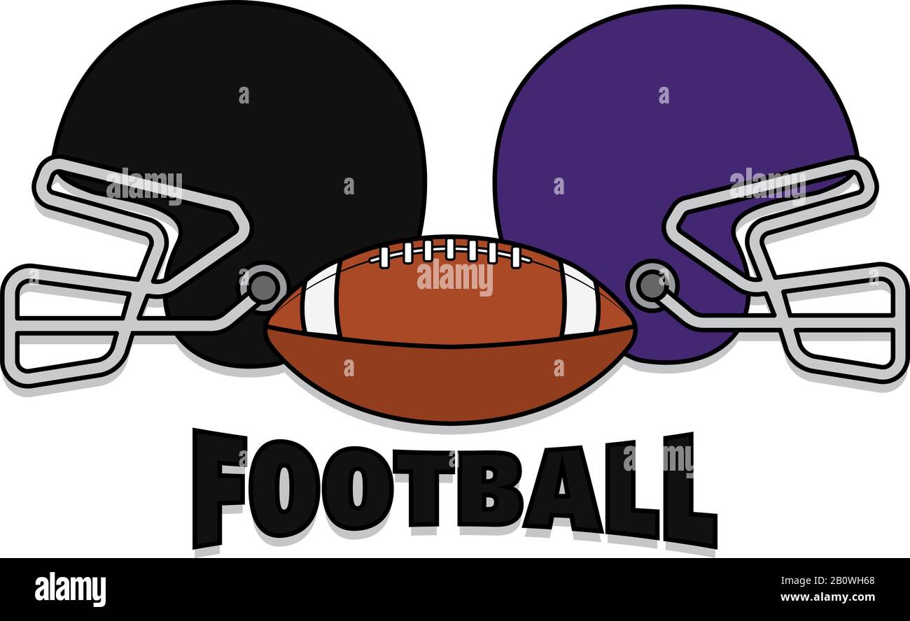 Helmet and american football ball Stock Vector Image & Art - Alamy