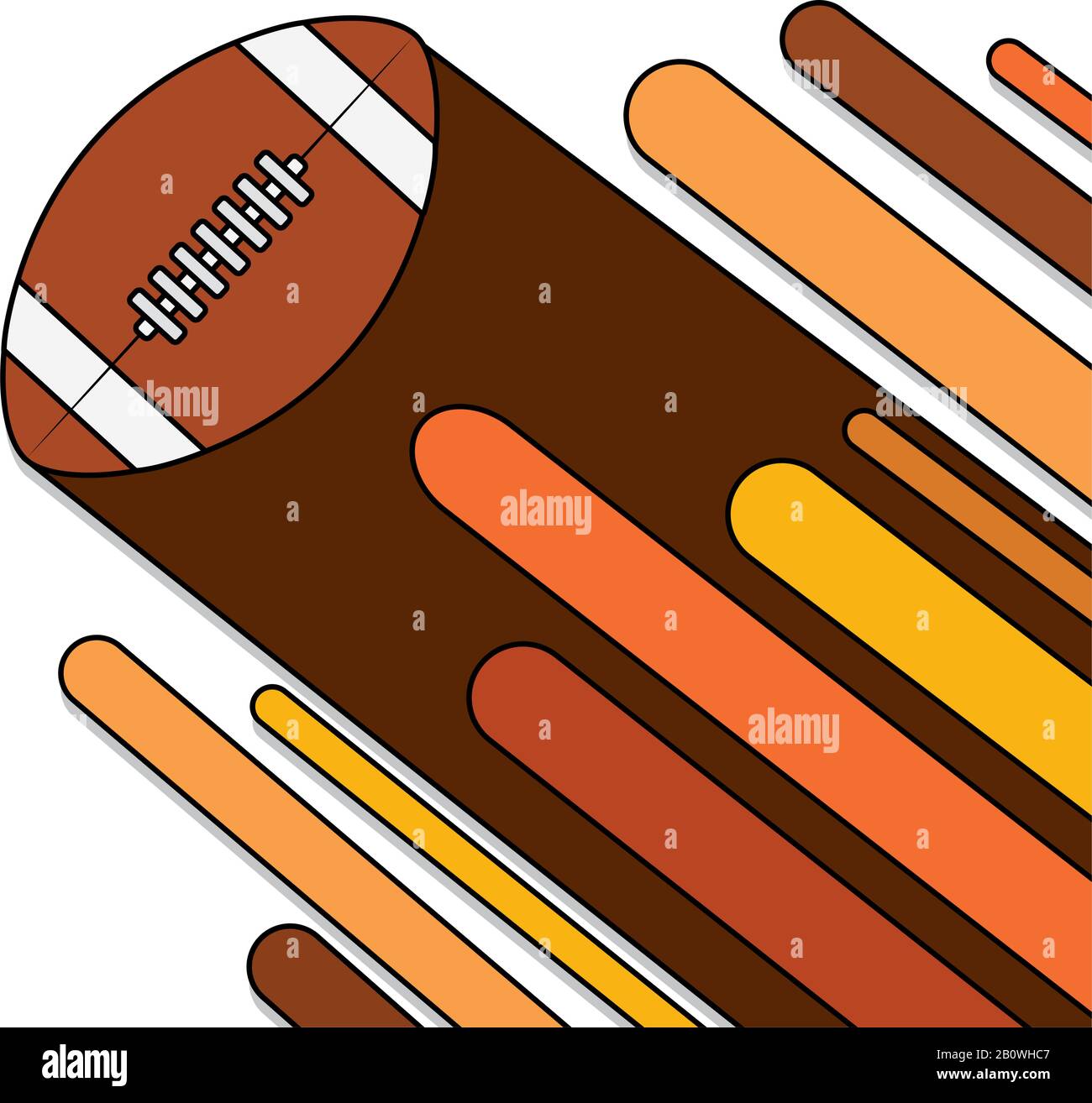 Isolated american football ball Stock Vector Image & Art - Alamy
