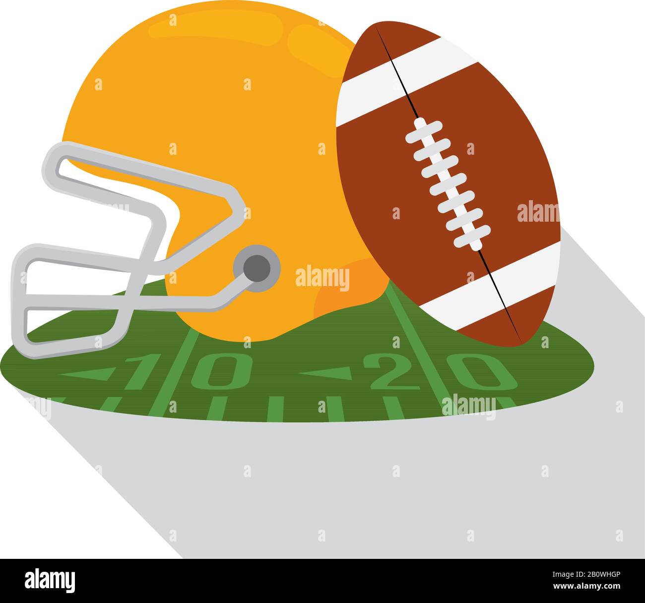 Helmet and american football ball Stock Vector Image & Art - Alamy