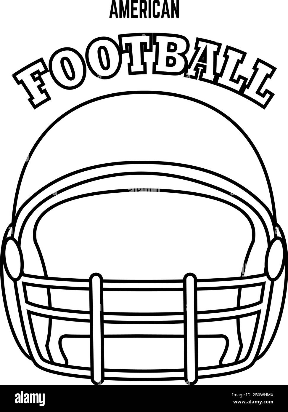 American football helmet Stock Vector Image & Art - Alamy