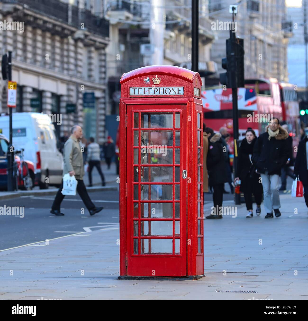 A London red Phone Box Stock Photo Alamy