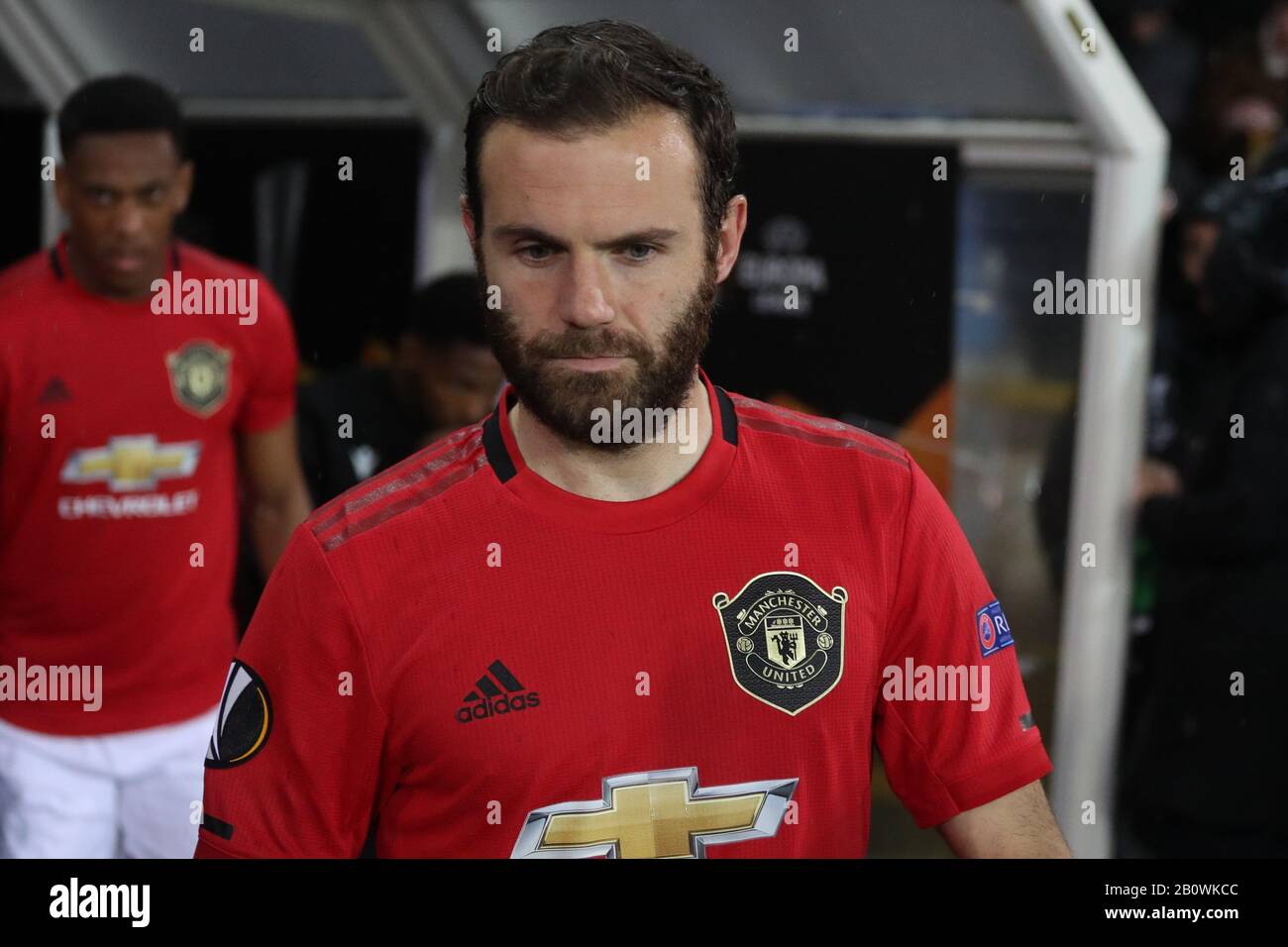 Juan Mata Of Manchester United During The Uefa Europa League Round Of 32 1st Leg Football