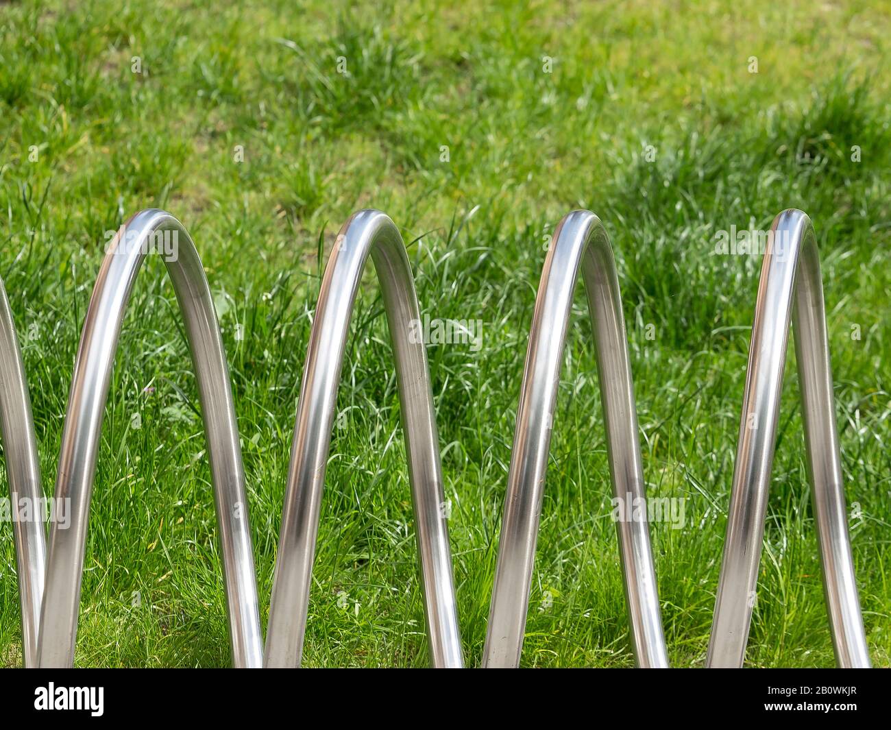 Bicycle stand Stock Photo