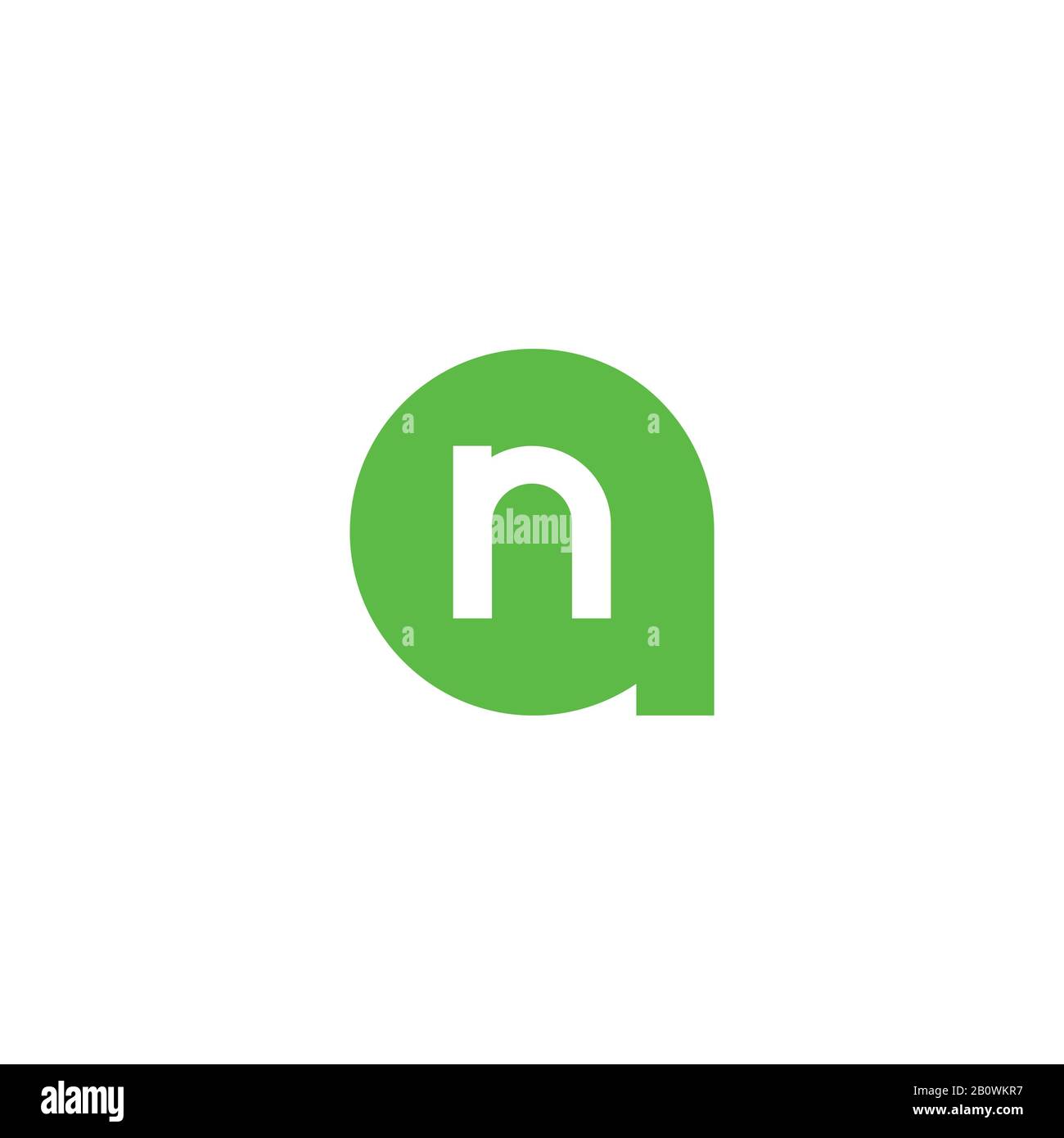 Initial letter an or na logo vector design template Stock Vector