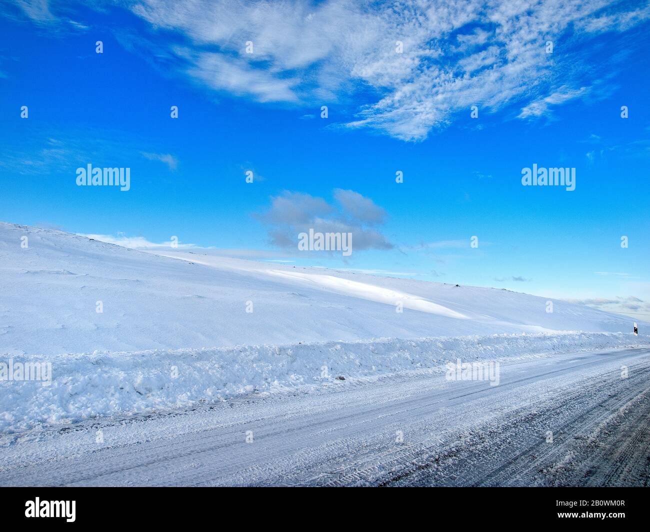 Winter landscape at Wernberg-Köblitz, Upper Palatinate, Bavaria, Germany, Europe Stock Photo