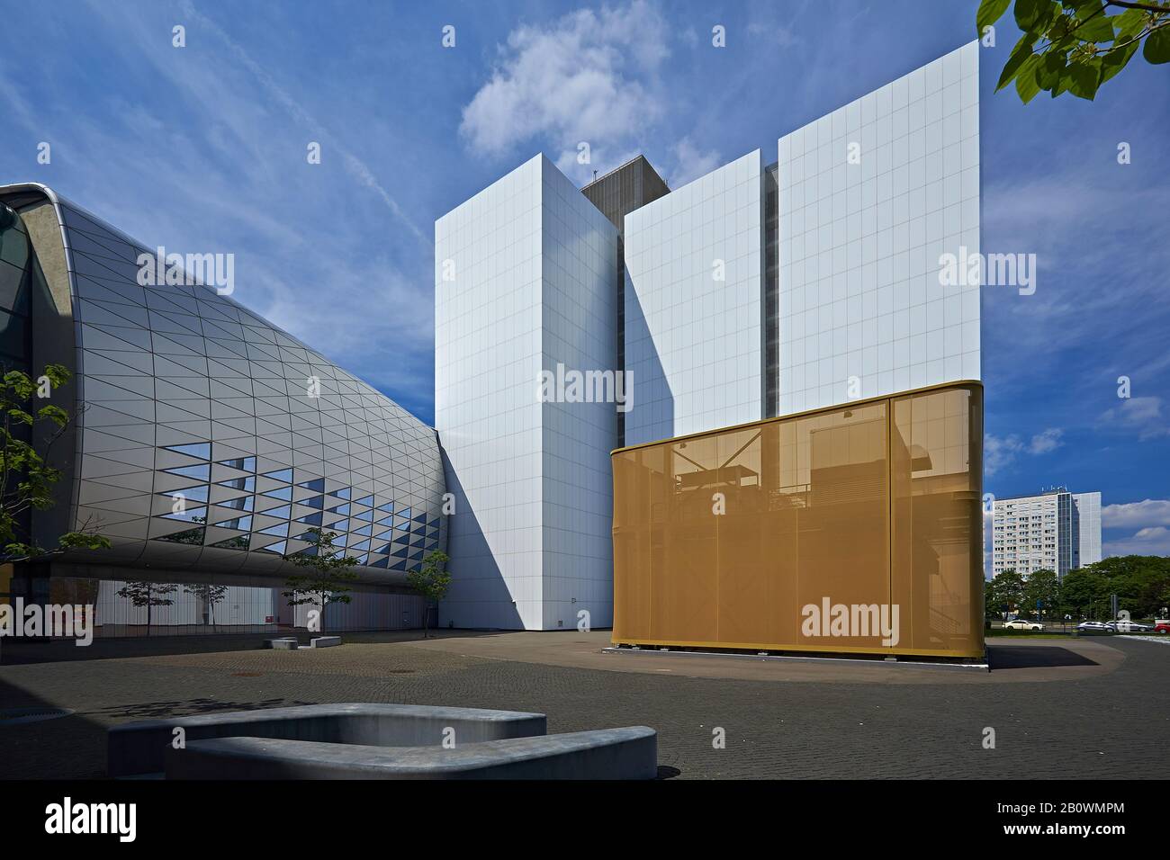 Extension of the National Library in Leipzig, Saxony, Germany, Europe Stock Photo