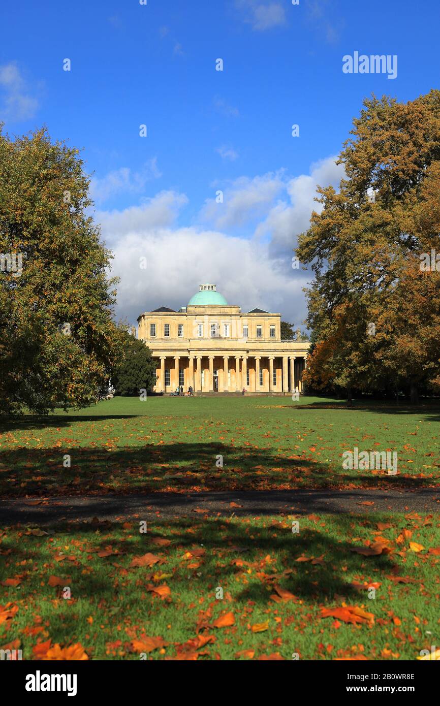 Pittville Pump Rooms, Pittville Park Cheltenham Gloucestershire UK Stock Photo