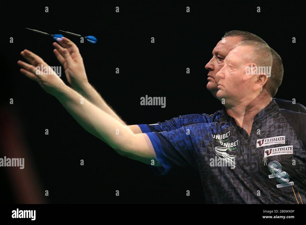 English professional darts player hires stock photography and images