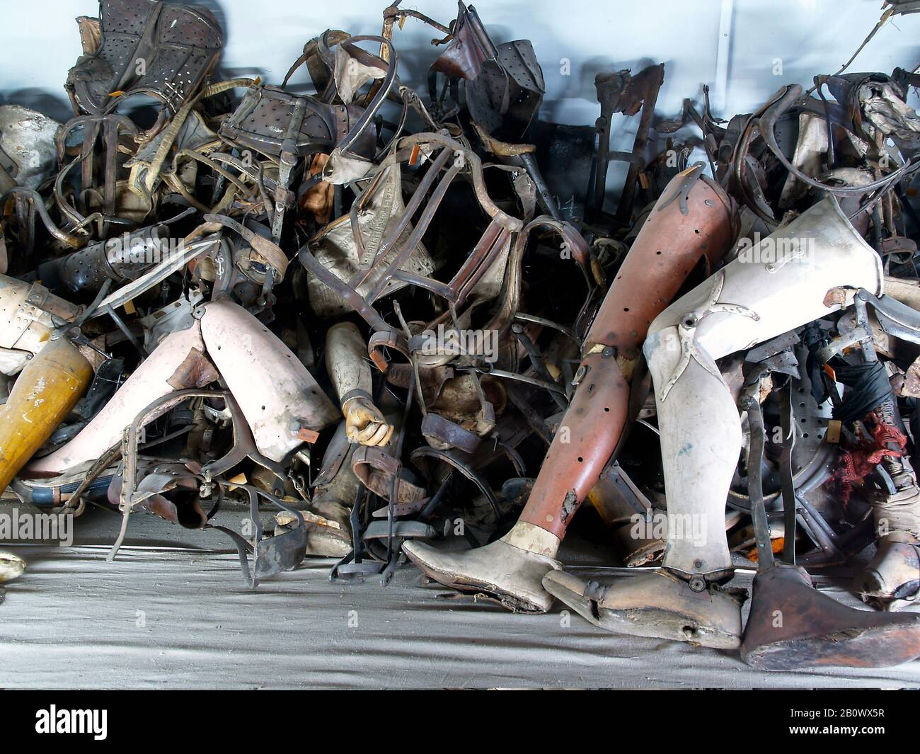 Prostheses of the victims, Auschwitz Birkenau concentration camp ...