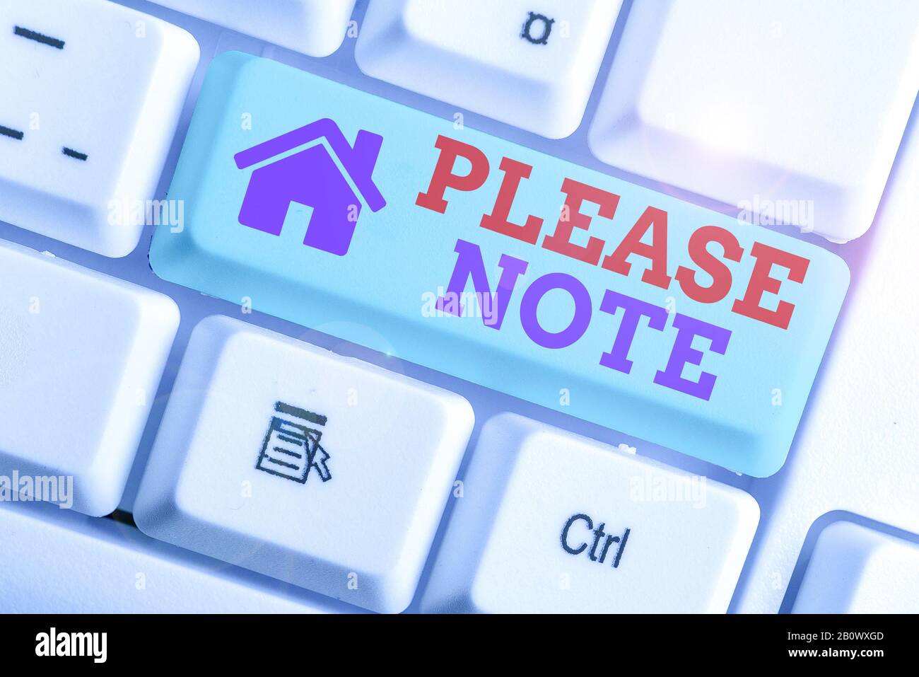 Conceptual Hand Writing Showing Please Note Concept Meaning Formal Way To Direct Showing S Is Attention To Some Information Stock Photo Alamy