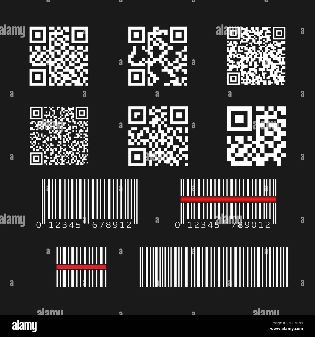 QR code set Stock Vector Image & Art Alamy