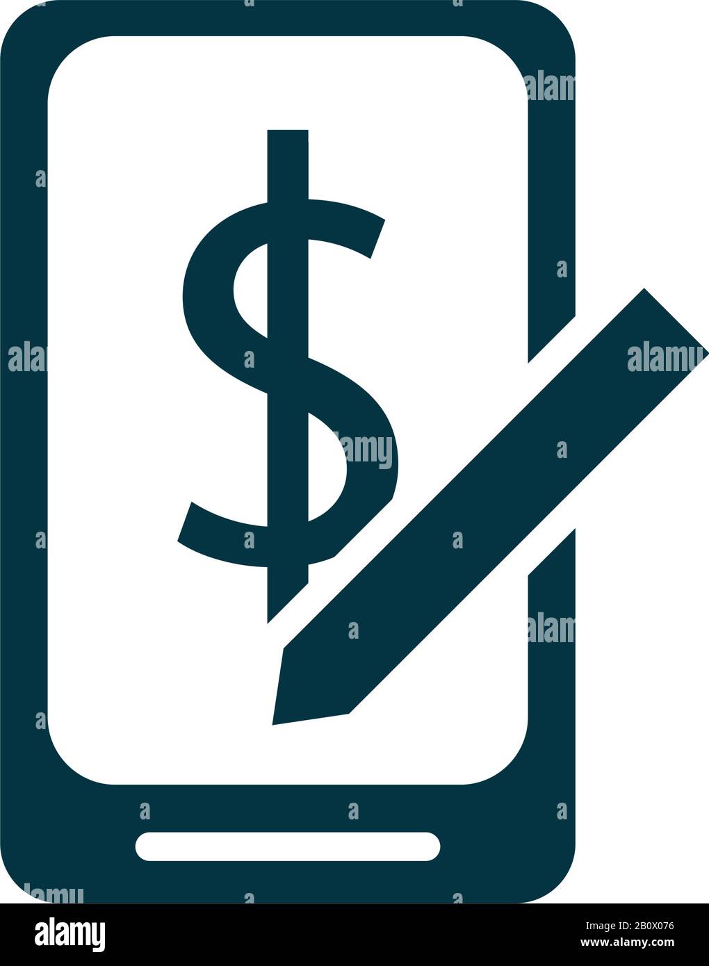 smartphone with money dollar symbol silhouette style Stock Vector Image ...
