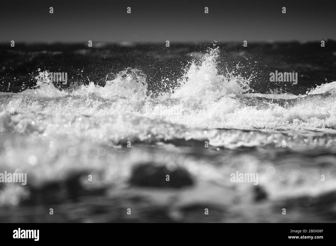 Scenic view baltic sea Black and White Stock Photos & Images - Alamy