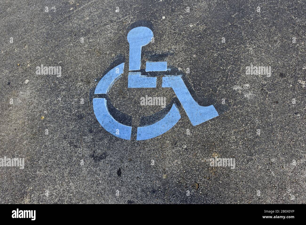 Parking Sign for Disabled, Key Largo, Florida Keys, Florida, USA Stock